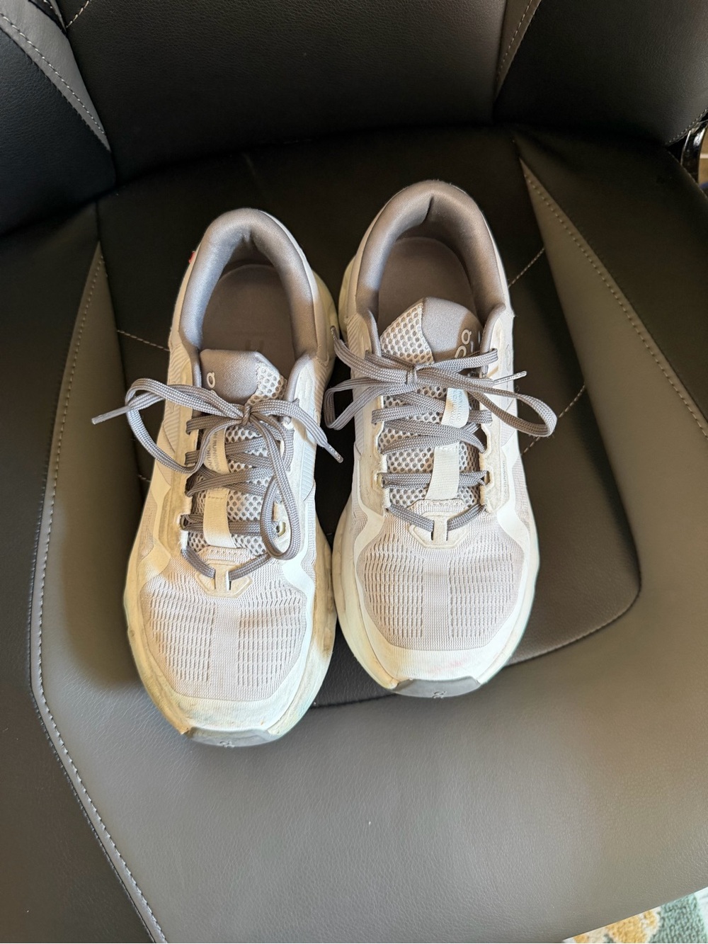 On Running Women's Neutral Light Gray Athletic Sneakers